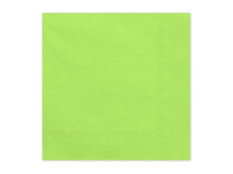 Serwetki papierowe jasny zielony 33x33cm 20szt