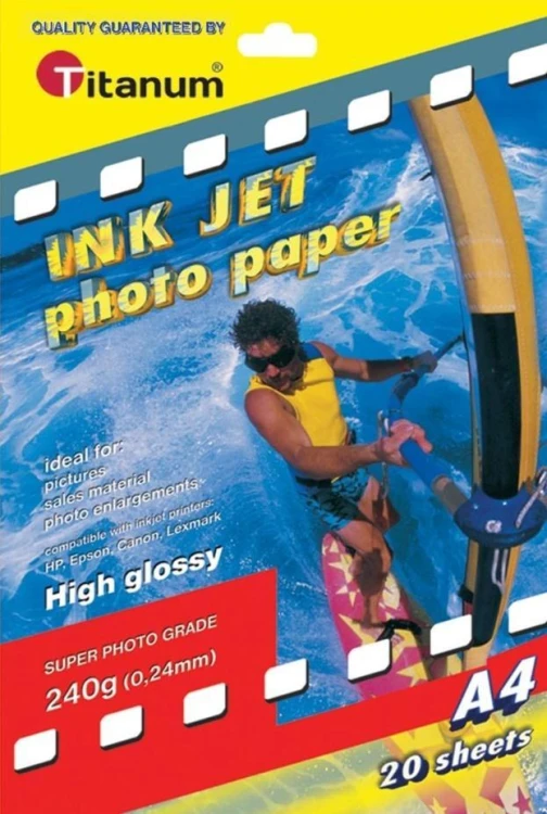 Papier foto A4/20ark błyszczący, Titanum