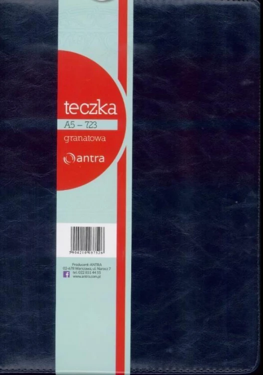 Teczka z kalkulatorem A5 723 granatowa, Antra