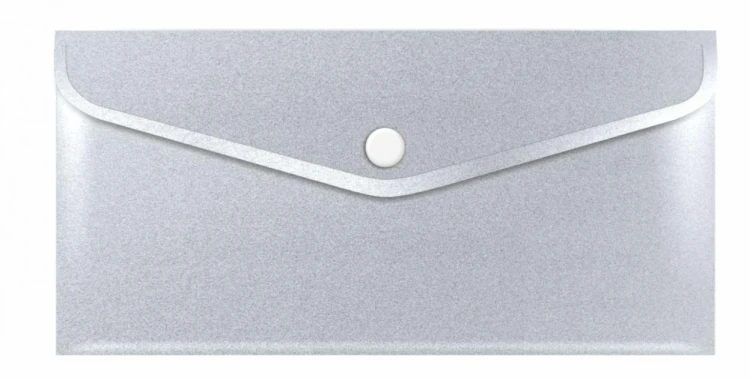 Teczka koperta DL PP stardust silver, Biurfol