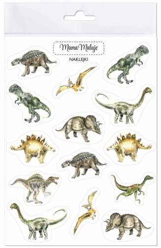 Naklejki Dinozaury, Mama Maluje