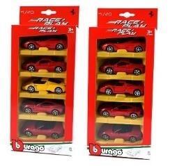 Ferrari Race + Play 5-pak 1:18 BBURAGO, BBurago