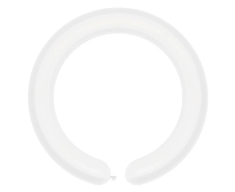 Balony rurki włoskie transparentne 100szt