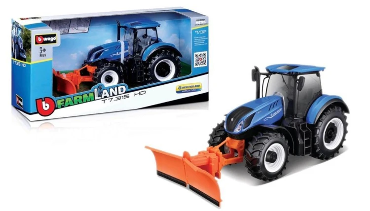 New Holland T7.315 HD pług BBURAGO, BBurago