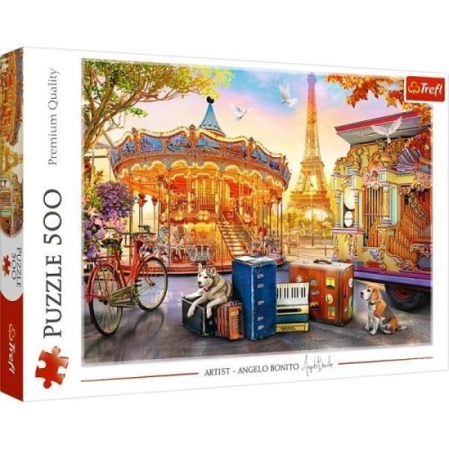 Puzzle 500 Wakacje w Paryżu TREFL, Trefl