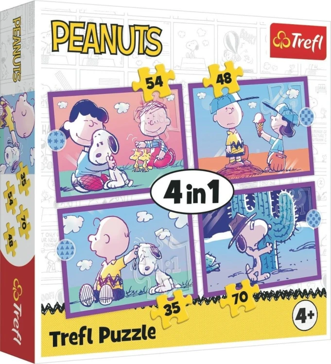 Puzzle 4w1 Peanuts Snoopy TREFL, Trefl