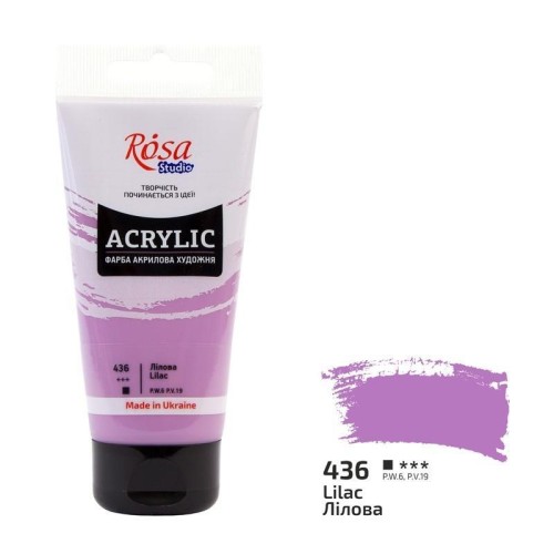 Farba akrylowa lilac 436 75ml, Rosa