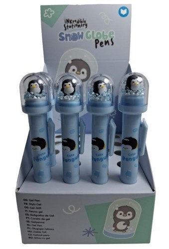 Długopis Adoramals Penguin z kulą śnieżną