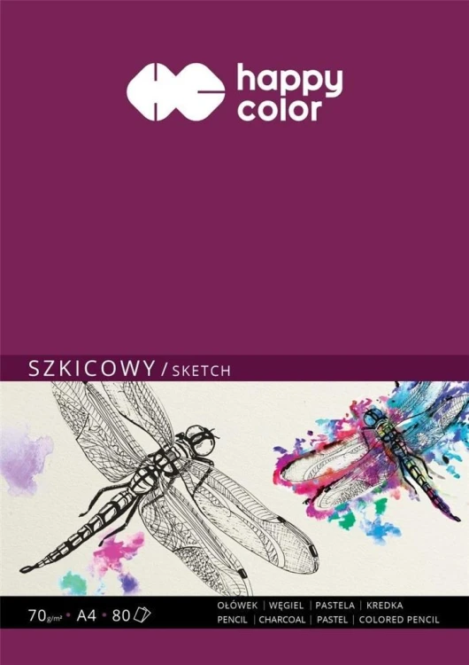Szkicownik ważka A5/80K HAPPY COLOR, GDD