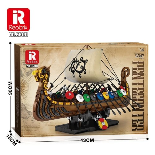 Klocki Viking Ship 2547el, Reobrix