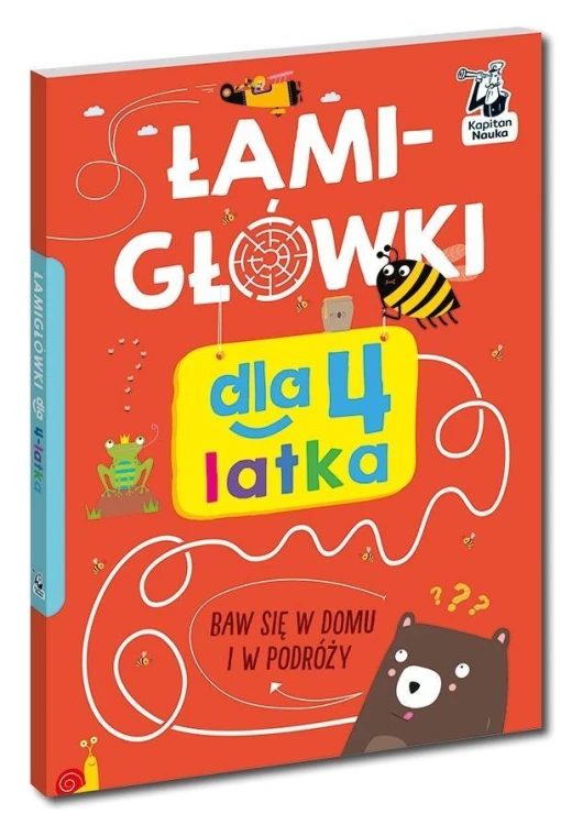 Kapitan Nauka. Łamigłówki dla 4-latka