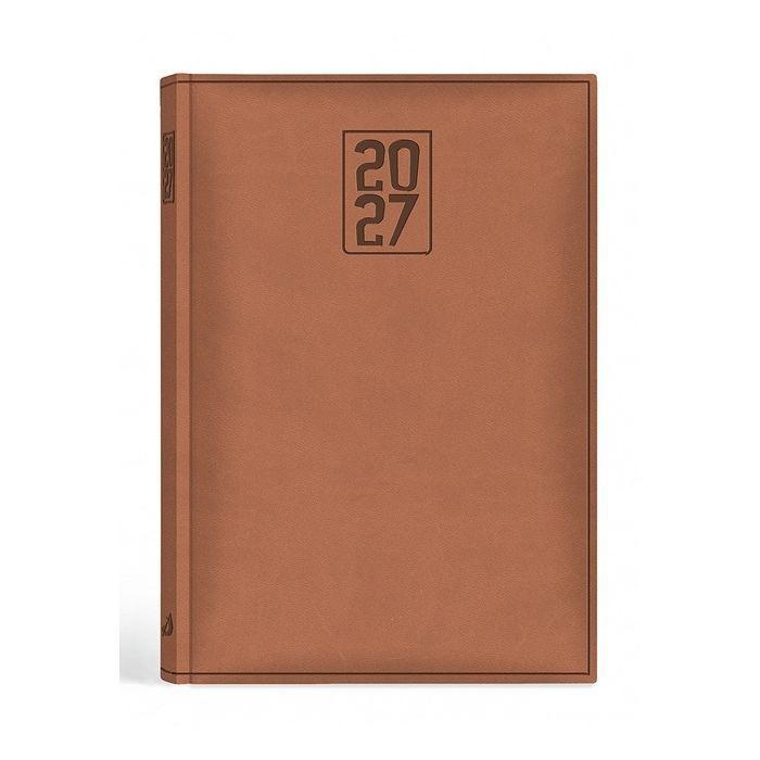 Terminarz 2027 A5 print brązowy