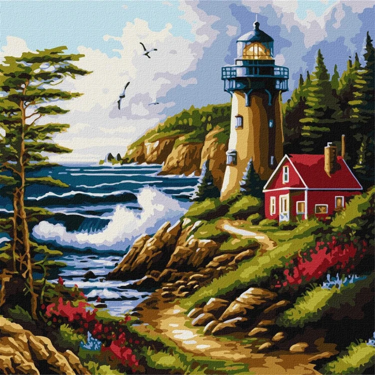 Malowanie po numerach - Morska bryza 40x40, Ideyka