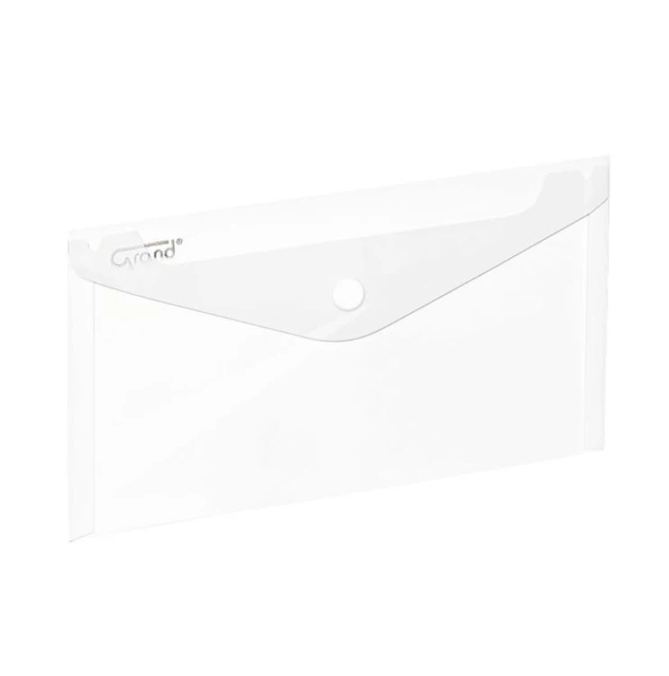 Koperta na zatrzask 225x124mm biała GRAND, Grand