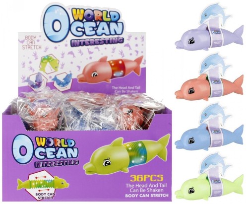 Rurka sensoryczna delfin świat 12cm, Mega Creative
