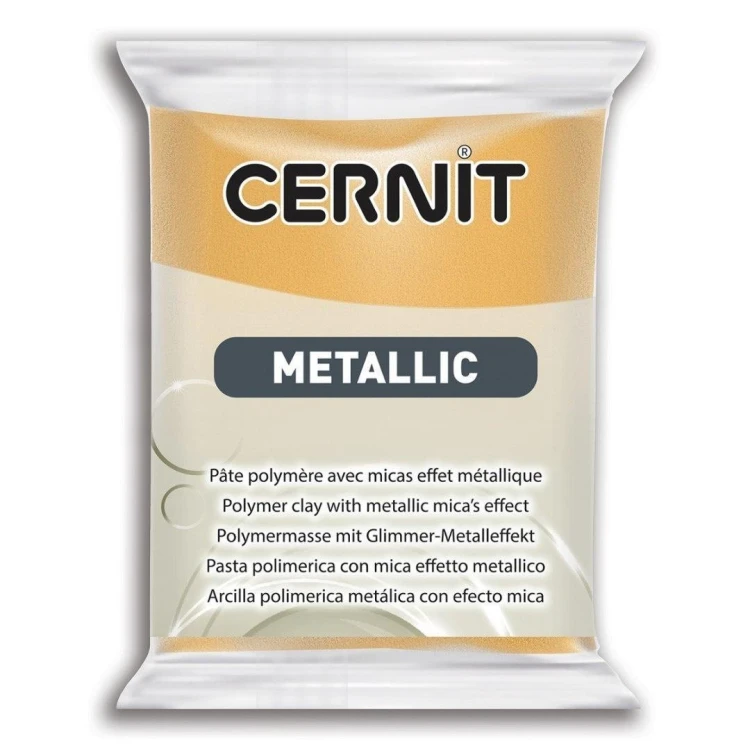 Modelina metaliczna złota 56g, Cernit