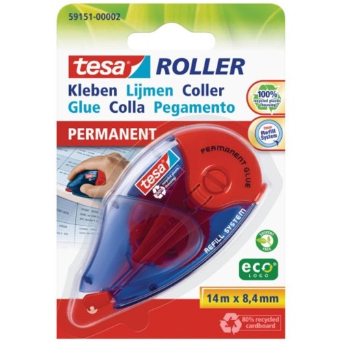 Klej w taśmie EcoLogo 14m x 8,4mm, Tesa