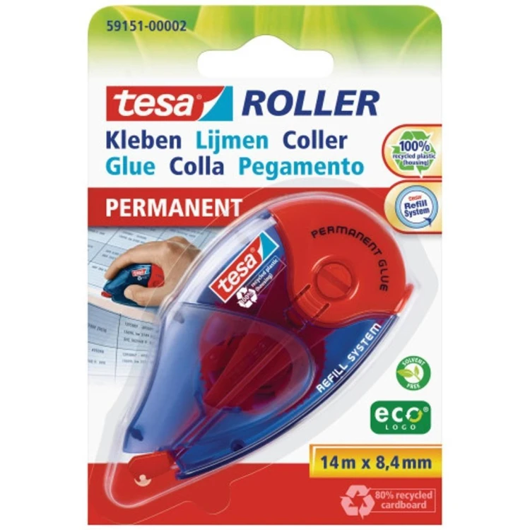 Klej w taśmie EcoLogo 14m x 8,4mm, Tesa