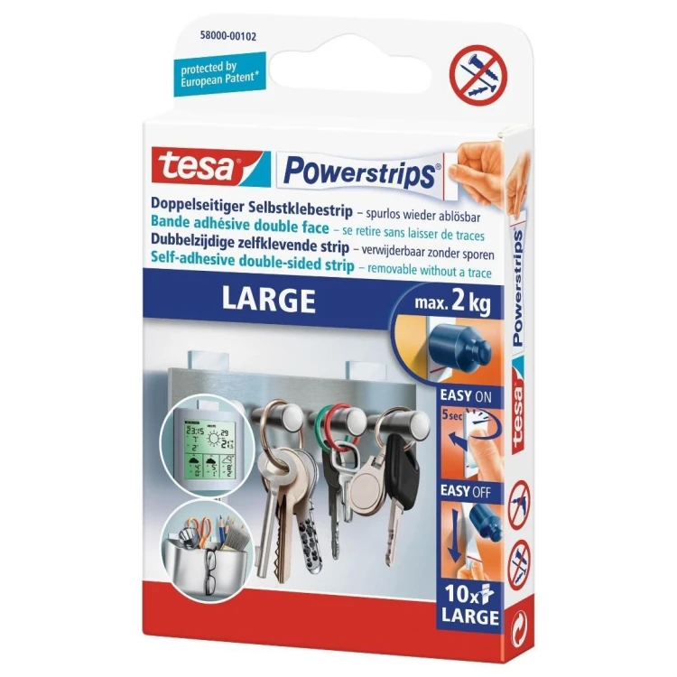 Plastry samoprzylepne PowerStrips 10szt, Tesa