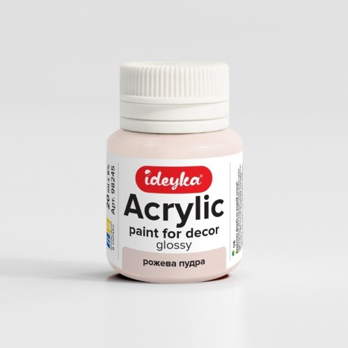 Farba akrylowa Różowy puder 20ml, Ideyka