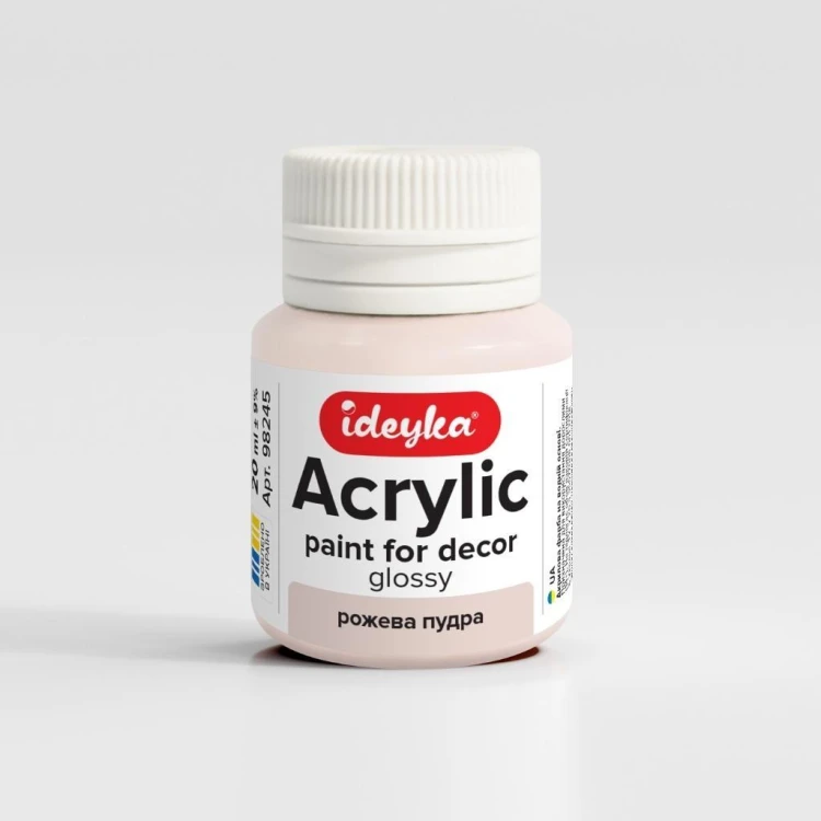 Farba akrylowa Różowy puder 20ml, Ideyka