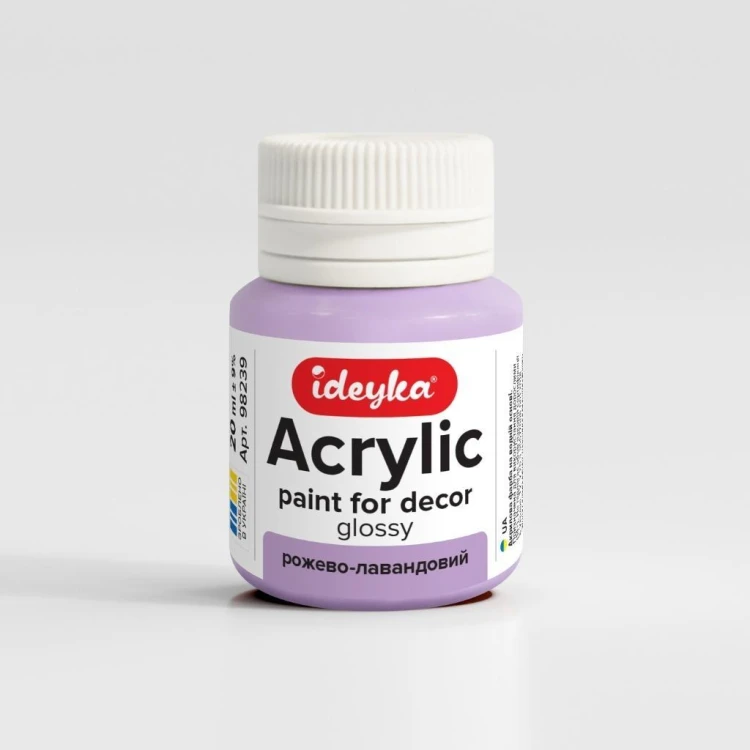 Farba akrylowa Różowy i lawendowy 20ml, Ideyka