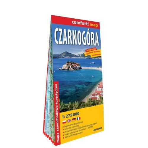Mapa - Czarnogóra 1:275 000, praca zbiorowa