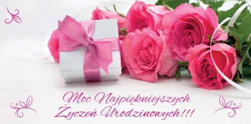 Karnet Flowers Urodziny wzór nr 7