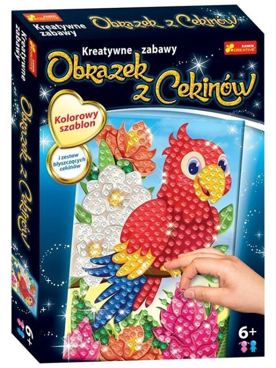 Obrazek z cekinów. Papuga, Ranok-Creative