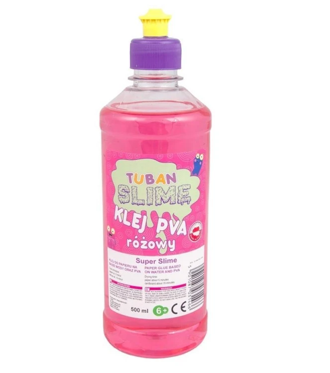 Klej różowy PVA 500ml TUBAN, Tuban