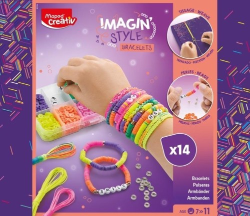 Bransoletki neonowe 14 szt. CREATIV, Maped