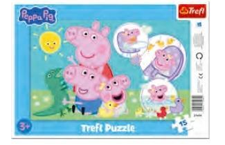 Puzzle ramkowe 15 Najmilsza świnka TREFL, Trefl