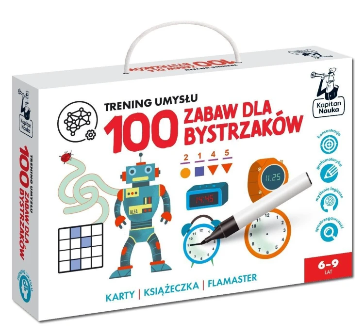 Kapitan Nauka. Trening umysłu. 100 zabaw dla...