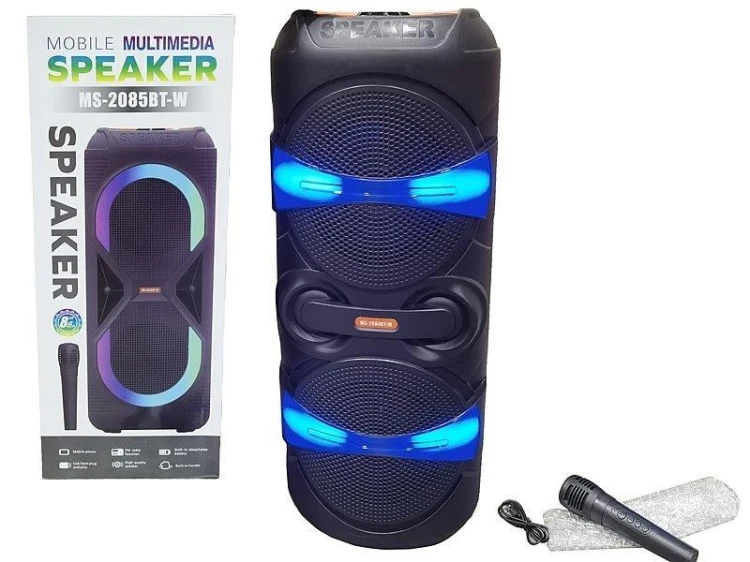 Głośnik Bluetooth z mikrofonem karaoke USB