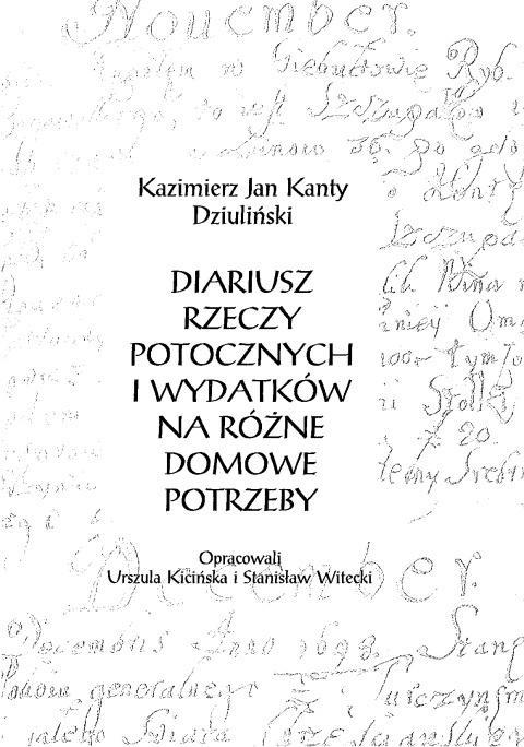Diariusz rzeczy potocznych i wydatków na różne...