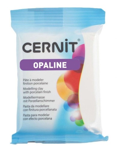 Modelina biała półprzeźroczysta 56g, Cernit