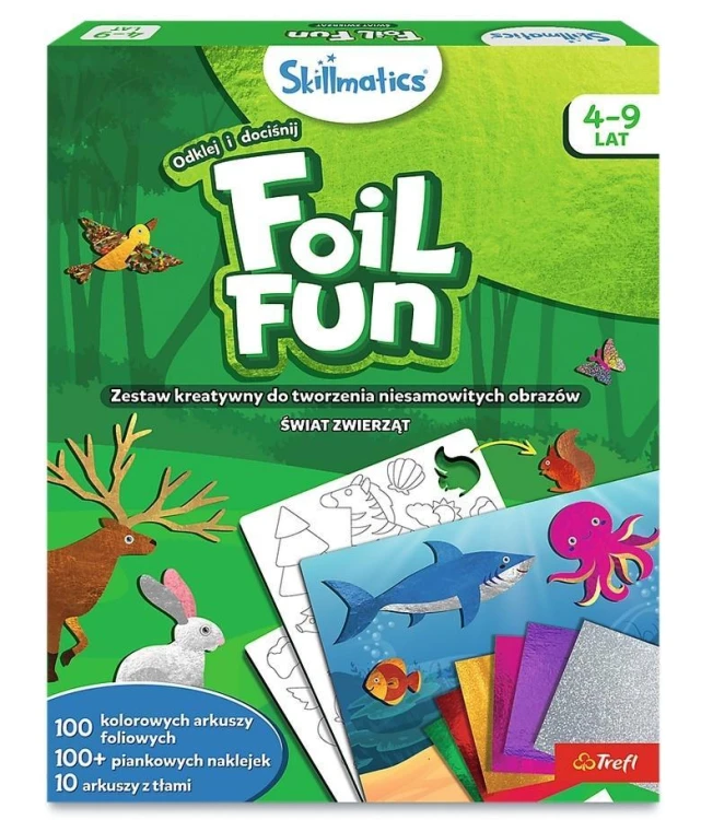 Zestaw Skillmatics Foil Fun Świat Zwierząt, Trefl