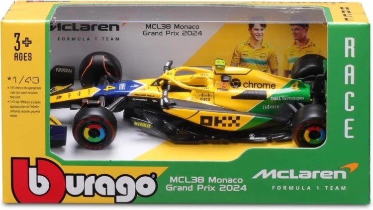 Mclaren F1 MCL38 Monaco GP 2024 Senna Livery