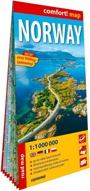 Comfort! map Norway 1:11000 000 w.2026