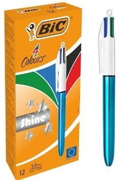 Długopis 4 Colours Shine Blue (12szt), BIC