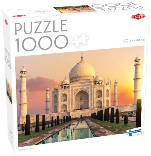 Puzzle 1000 Taj Mahal o zachodzie słońca, Tactic
