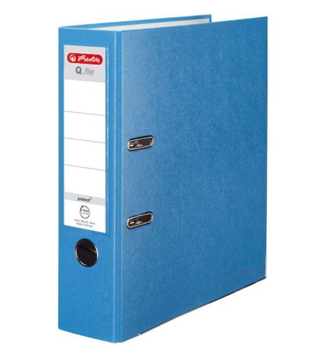 Segregator A4 8cm PP aqua Q file, HERLITZ