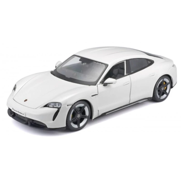 Porsche Taycan Turbo S White 1:24 BBURAGO, BBurago