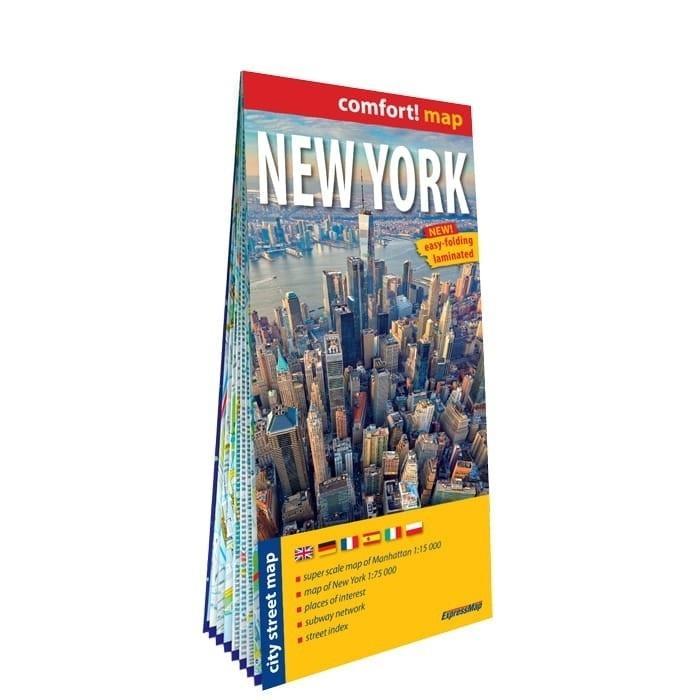 Comfort! map Nowy Jork lam. w.2025, praca zbiorowa