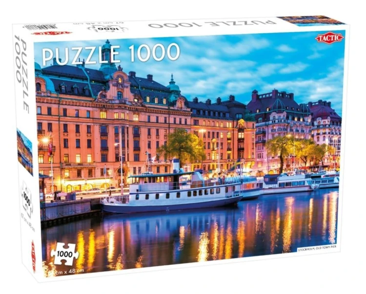 Puzzle 1000 Stockholm, Old Town, Tactic