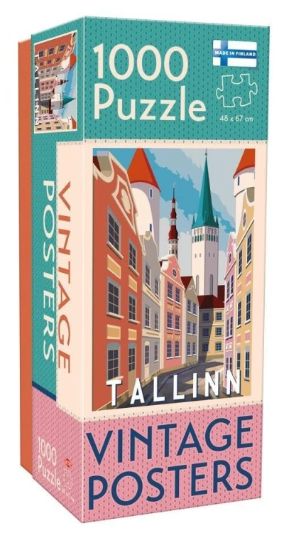 Puzzle 1000 Vintage Cities Tallinn, Tactic
