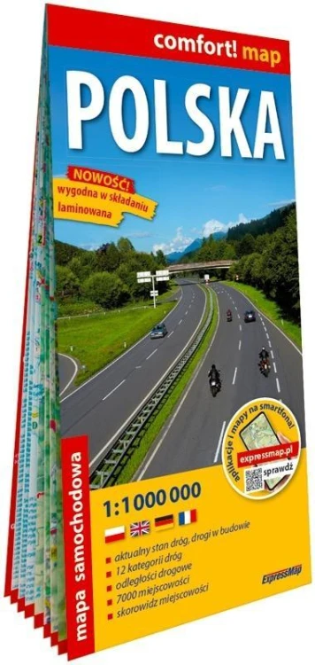 Comfort! map Polska - mapa samochodowa 1:1 000 000