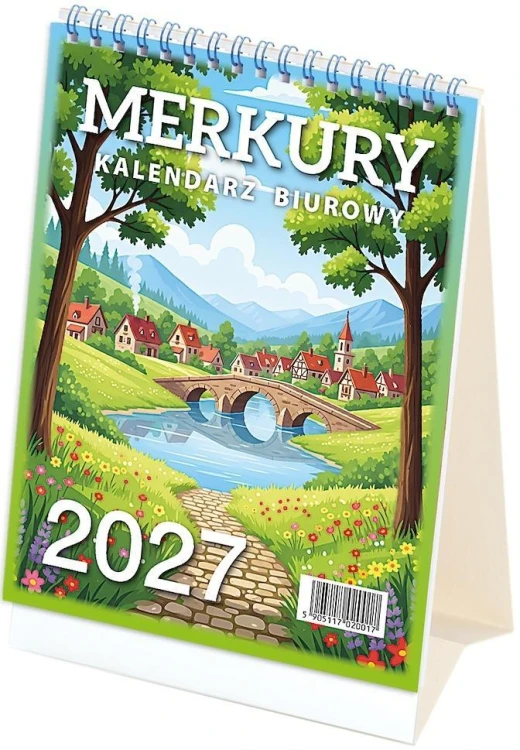 Kalendarz 2027 biurowy Merkury, praca zbiorowa