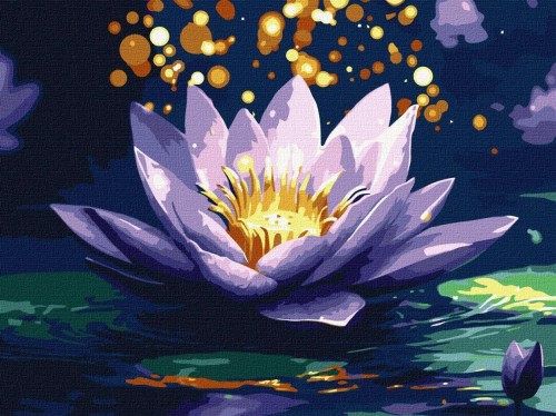 Malowanie po numerach - Magiczna lilia 30x40cm