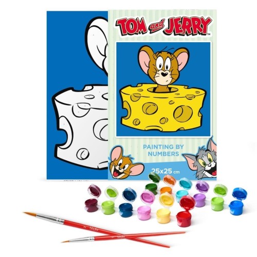 Malowanie po numerach - Tom i Jerry 25x25cm